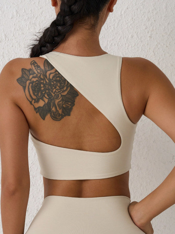 🩷 Backless Sports Bra for Yoga Running High Impact Support – Stylish & Breathable 🩷