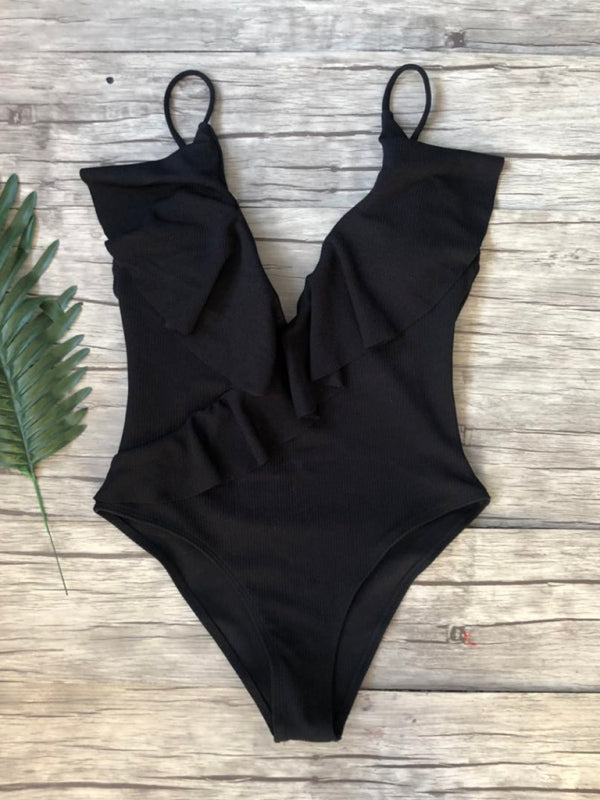 Ruffle One-Piece Swimsuit – stylish, Chic & Flattering Beachwear