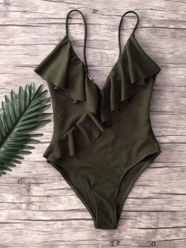 Ruffle One-Piece Swimsuit – stylish, Chic & Flattering Beachwear