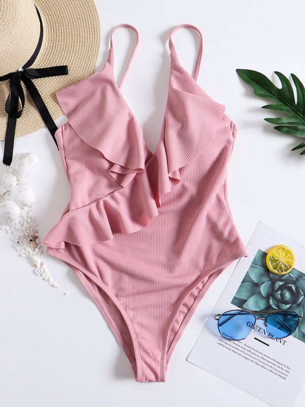 Ruffle One-Piece Swimsuit – stylish, Chic & Flattering Beachwear