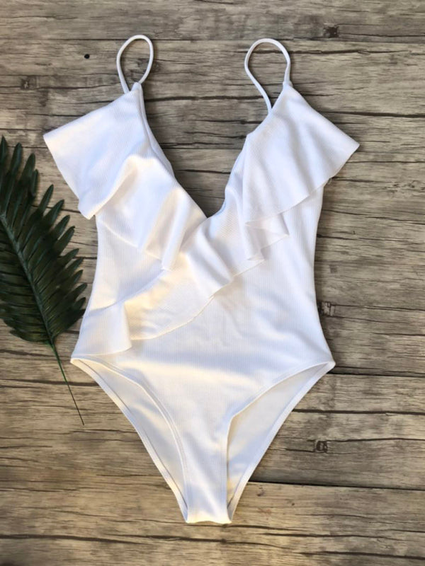Ruffle One-Piece Swimsuit – stylish, Chic & Flattering Beachwear