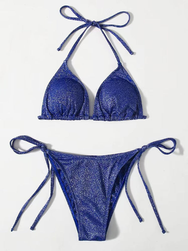 stylish Backless Strappy Bikini – Flirty & Trendy Swimwear for Summer