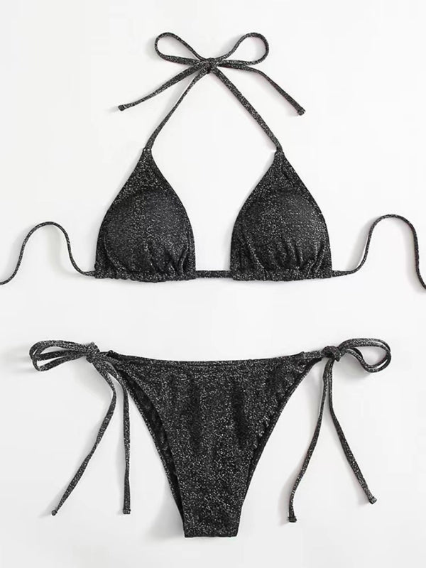 stylish Backless Strappy Bikini – Flirty & Trendy Swimwear for Summer