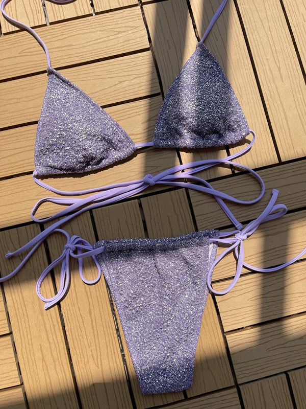Trendy Strap Triangle Bikini – stylish & Stylish Swimwear for Summer