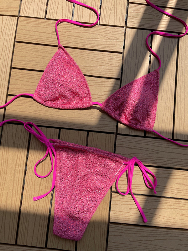 Trendy Strap Triangle Bikini – stylish & Stylish Swimwear for Summer