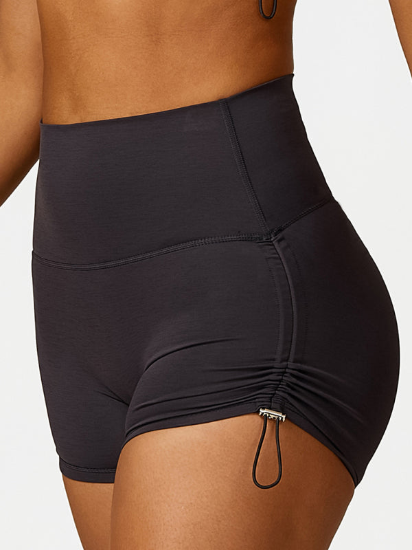 🩷 Breathable Drawstring Yoga Shorts Ultra-Stretch Running Activewear 🏋️‍♀️