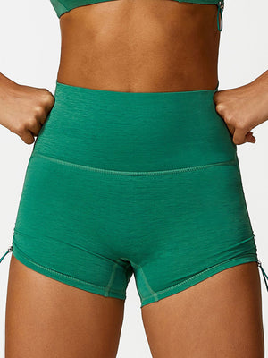 🩷 Breathable Drawstring Yoga Shorts Ultra-Stretch Running Activewear 🏋️‍♀️