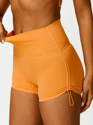 🩷 Breathable Drawstring Yoga Shorts Ultra-Stretch Running Activewear 🏋️‍♀️