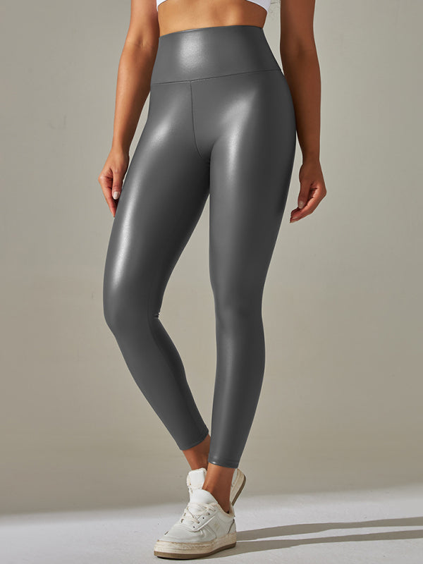 🔥 Curve-Hugging Plus Size PU Leather Leggings – High-Waist, Sexy & Comfy for All Seasons 🔥