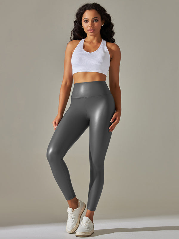 🔥 Curve-Hugging Plus Size PU Leather Leggings – High-Waist, Sexy & Comfy for All Seasons 🔥