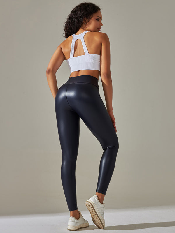 🔥 Curve-Hugging Plus Size PU Leather Leggings – High-Waist, Sexy & Comfy for All Seasons 🔥