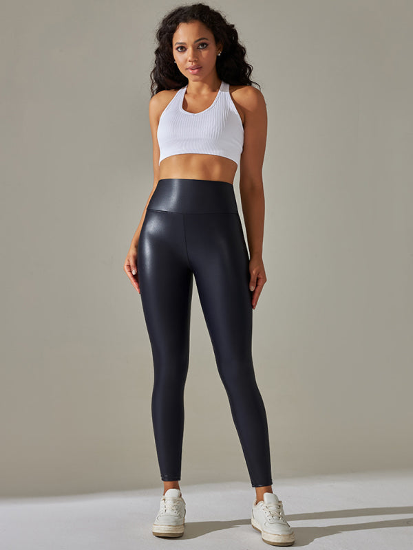 🔥 Curve-Hugging Plus Size PU Leather Leggings – High-Waist, Sexy & Comfy for All Seasons 🔥