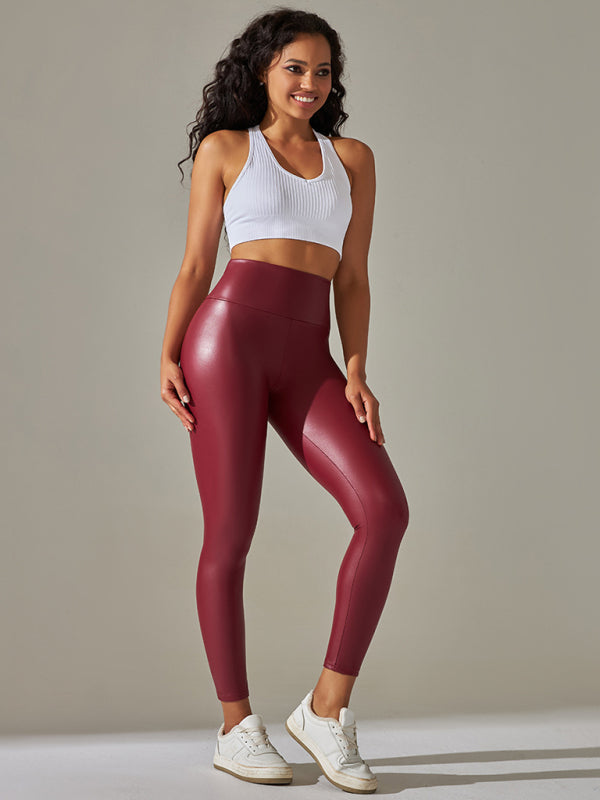 🔥 Curve-Hugging Plus Size PU Leather Leggings – High-Waist, Sexy & Comfy for All Seasons 🔥