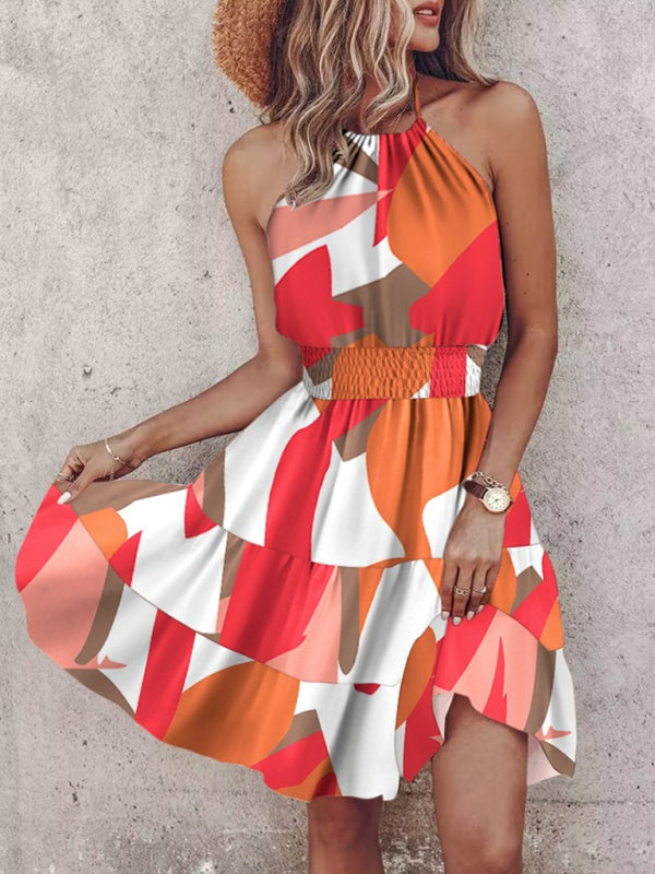 Chic Off-Shoulder Halter Dress – stylish & Stylish Spring Summer Outfit