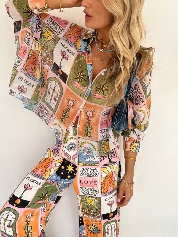 Cozy & Chic Printed Loungewear Set – Relax in Style