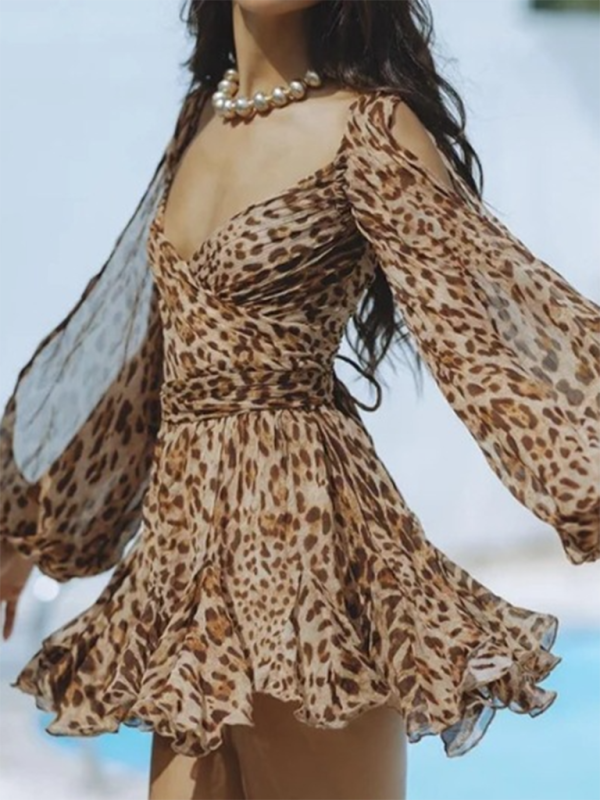 Chic Off-Shoulder V-Neck Dress stylish & Stylish for Any Occasion