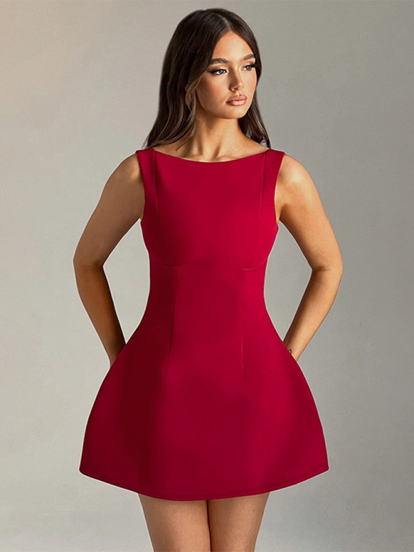 stylish Backless Slim Tank Dress – Chic & Flirty Summer Must-Have