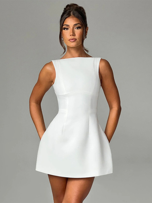 stylish Backless Slim Tank Dress – Chic & Flirty Summer Must-Have