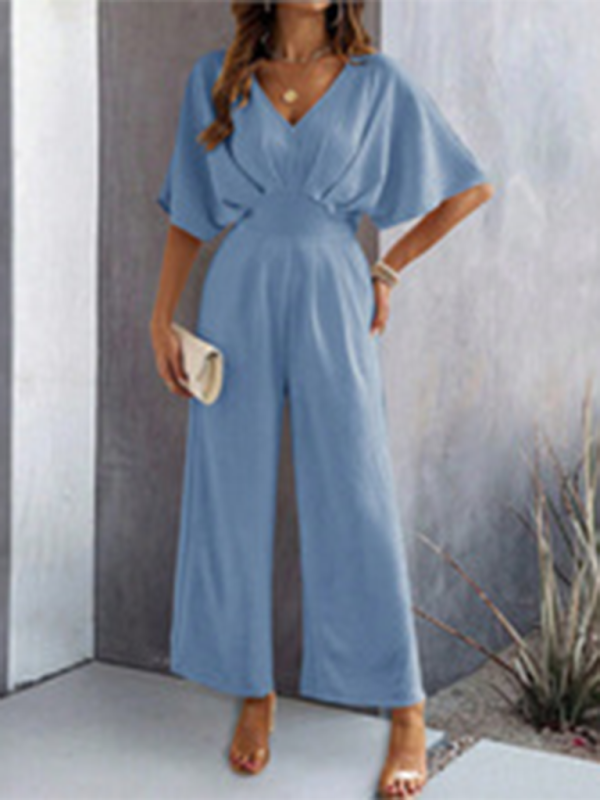 Chic & Effortless Wide-Leg Jumpsuit – Casual, Stylish & Perfect for Spring
