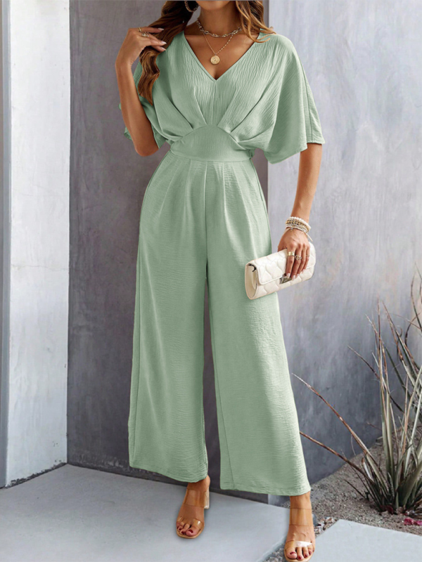 Chic & Effortless Wide-Leg Jumpsuit – Casual, Stylish & Perfect for Spring