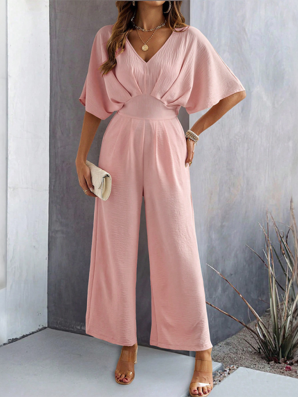 Chic & Effortless Wide-Leg Jumpsuit – Casual, Stylish & Perfect for Spring