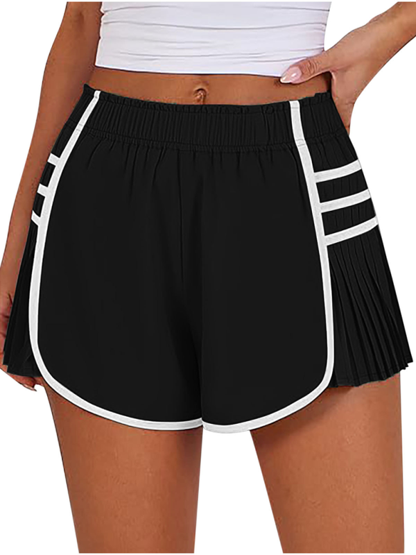 🩷 Quick-Dry Pleated Sports Shorts – Flattering, Breathable & Stylish 🏃‍♀️