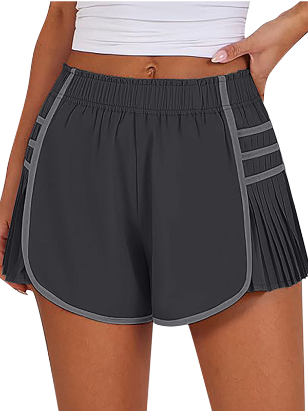 🩷 Quick-Dry Pleated Sports Shorts – Flattering, Breathable & Stylish 🏃‍♀️