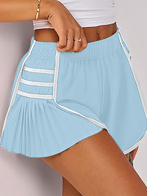 🩷 Quick-Dry Pleated Sports Shorts – Flattering, Breathable & Stylish 🏃‍♀️