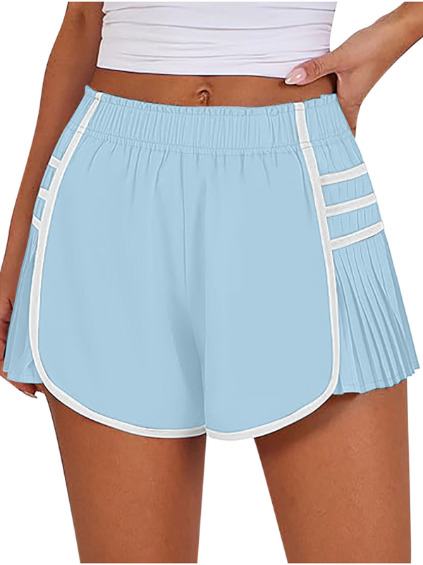 🩷 Quick-Dry Pleated Sports Shorts – Flattering, Breathable & Stylish 🏃‍♀️