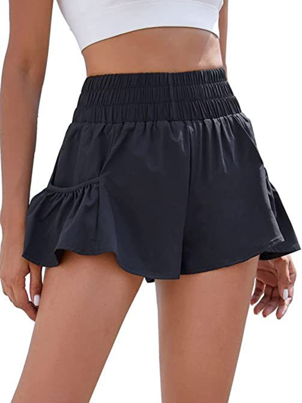 🔥 High Waist Quick Dry Running Shorts with Pockets for Women – Stylish & Comfy Activewear 🏃‍♀️