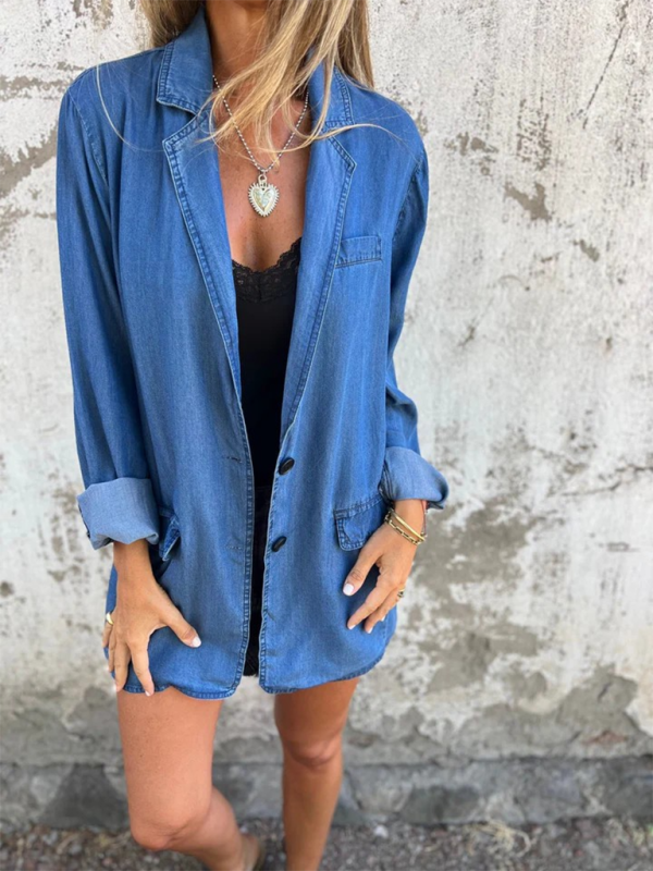 ✨ Chic & Casual Denim Jacket – Oversized, Trendy & Perfect for Fall 🍂