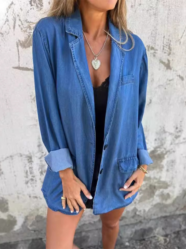 ✨ Chic & Casual Denim Jacket – Oversized, Trendy & Perfect for Fall 🍂