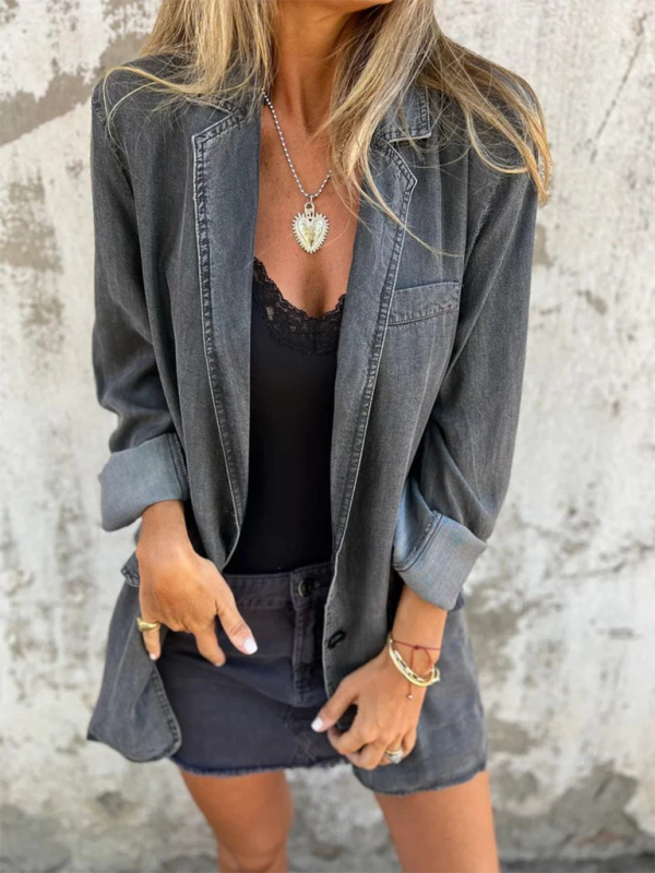 ✨ Chic & Casual Denim Jacket – Oversized, Trendy & Perfect for Fall 🍂