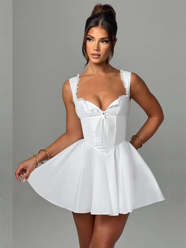Chic Backless Lace Sling Dress – stylish & Elegant Party Outfit for Spring Summer