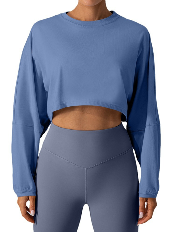 🩷 Effortless Chic Round Neck Sweatshirt – Comfy, Stylish & Perfect for Yoga & Running 🩷