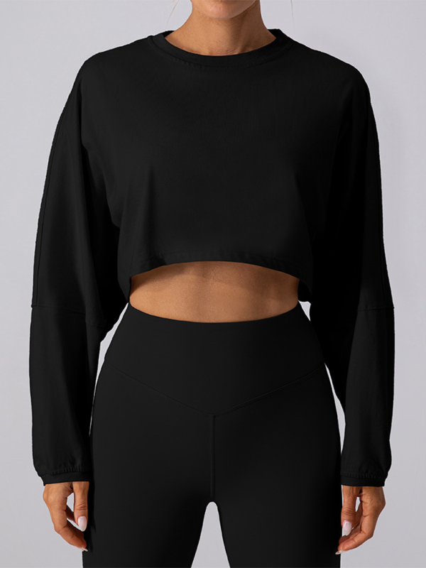 🩷 Effortless Chic Round Neck Sweatshirt – Comfy, Stylish & Perfect for Yoga & Running 🩷