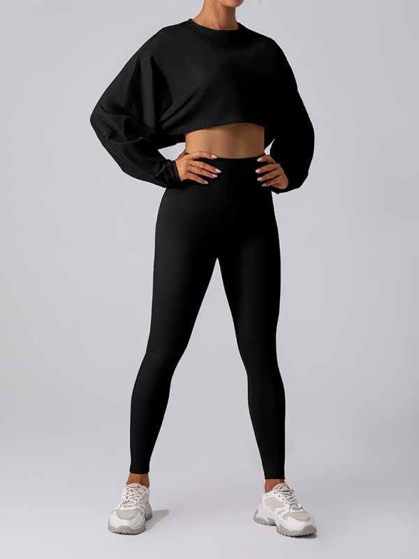 🩷 Effortless Chic Round Neck Sweatshirt – Comfy, Stylish & Perfect for Yoga & Running 🩷