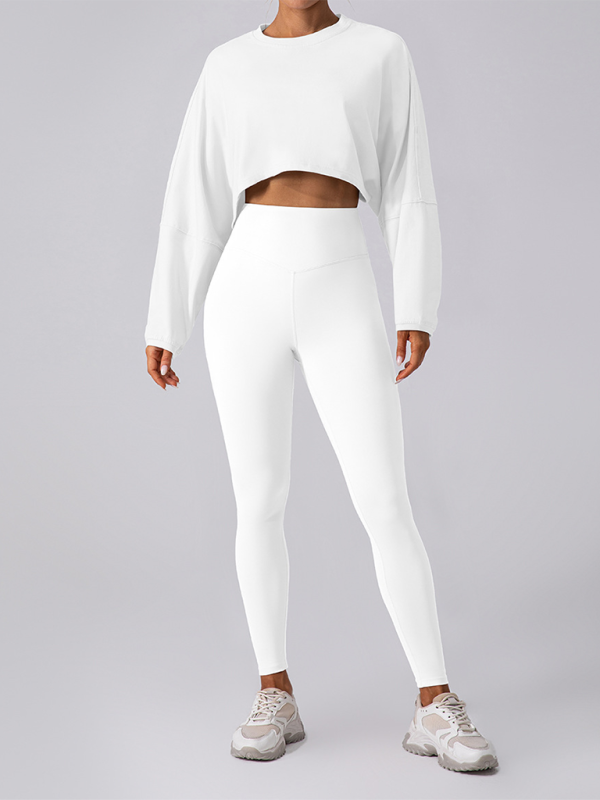 🩷 Effortless Chic Round Neck Sweatshirt – Comfy, Stylish & Perfect for Yoga & Running 🩷