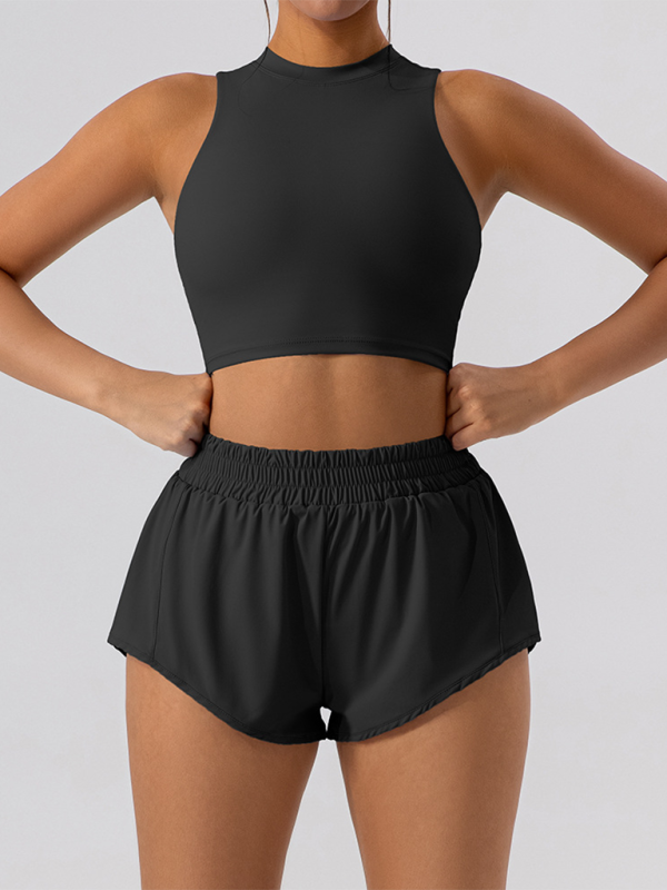 🔥 Women's 2-Piece Slim Fit Sports Shorts Set – Stay Active & Stylish! 💪