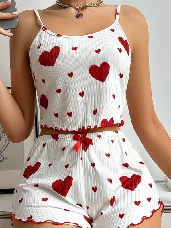 stylish Halloween intimates Set Cozy Christmas Suspender Pajamas