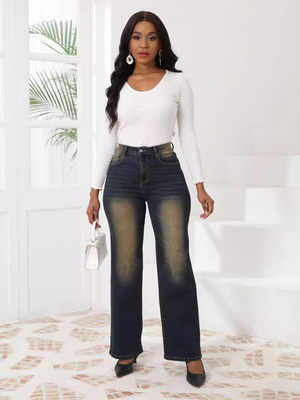 ✨ Vintage Loose Straight Leg Denim Jeans – Effortless & Chic Everyday Style ✨