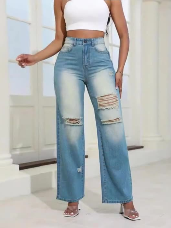 ✨ Vintage High Waisted Straight Leg Pants – Chic & Timeless Denim for Any Season ✨