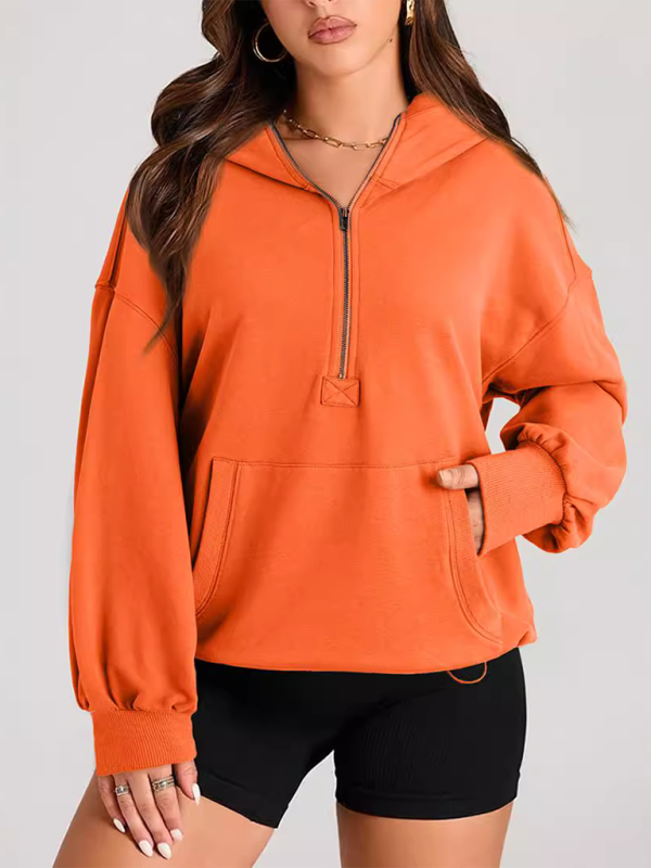 Cozy Chic Zip-Up Hoodie for Women – Stylish & Comfy Long Sleeve Sweatshirt