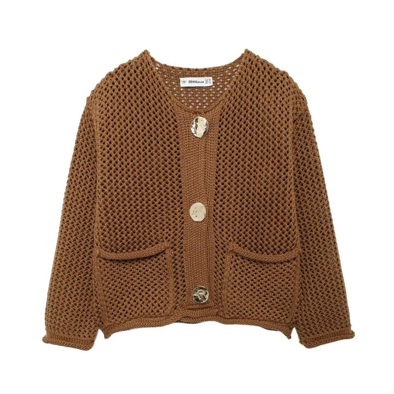 🧥 Cozy Chic Chunky Knit Sweater Big Button Cardigan for Women - Fall Winter Must-Have ✨