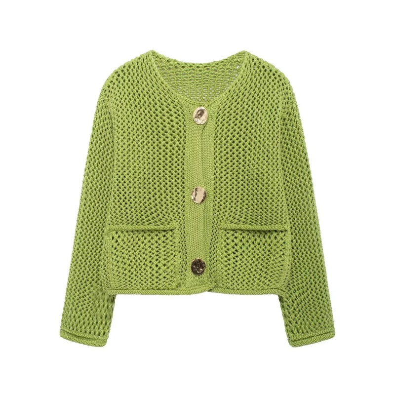 🧥 Cozy Chic Chunky Knit Sweater Big Button Cardigan for Women - Fall Winter Must-Have ✨