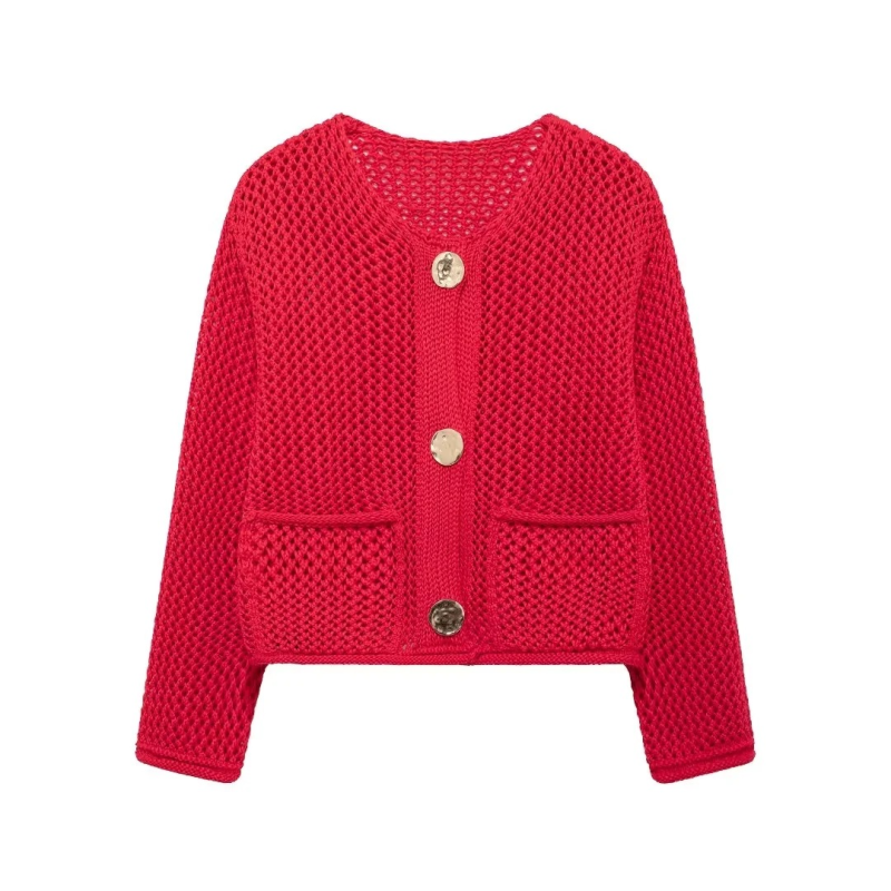 🧥 Cozy Chic Chunky Knit Sweater Big Button Cardigan for Women - Fall Winter Must-Have ✨