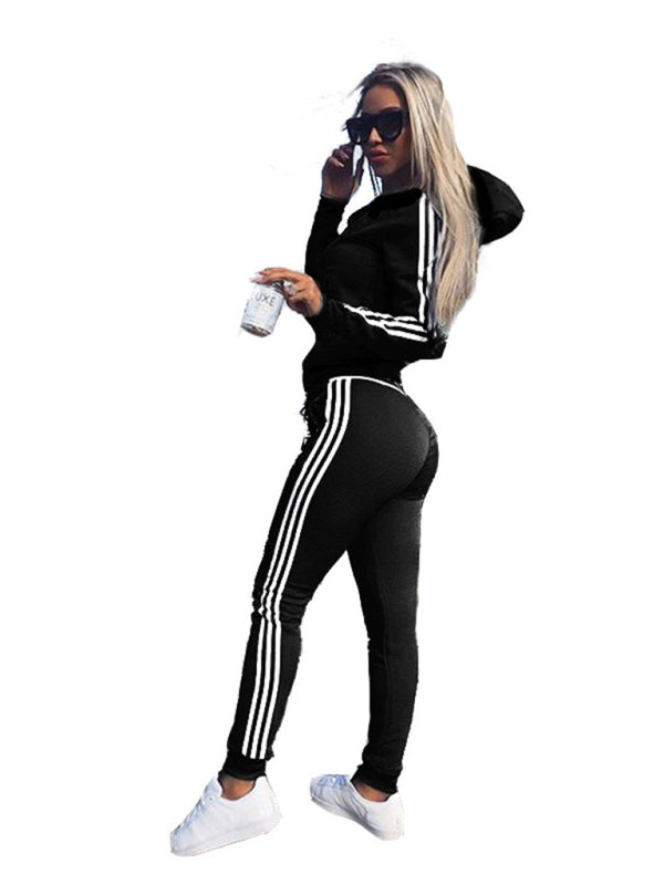 Trendy Women's 2-Piece Lounge Set – Sporty & Chic Tracksuit for Fall Winter