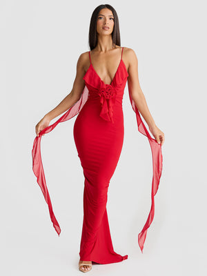 🔥 Hot Girl’s New Sexy V-Neck Backless Fishtail Evening Dress – Sultry & Elegant 🔥