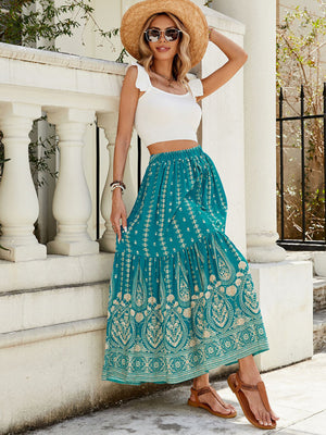 🌺 New Arrival Bohemian High-Waist Beach Skirt – Effortless Elegance 🌺