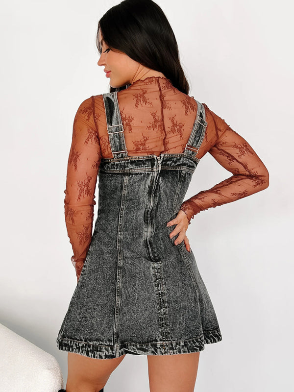 ✨ Trendy Denim Camisole Dress – Chic Streetwear for Every Season ✨